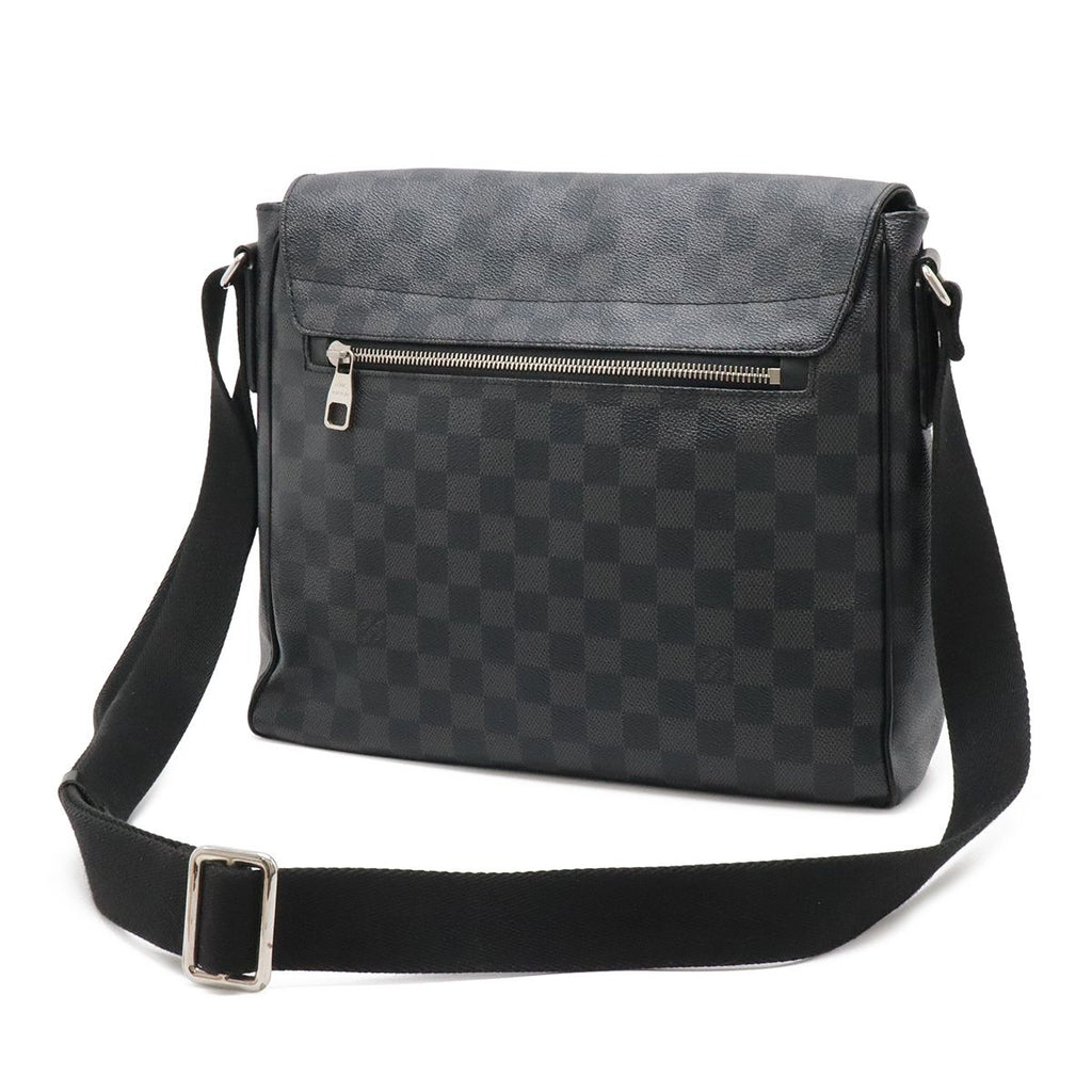 Louis Vuitton Damier Graphite District MM Shoulder — view 2