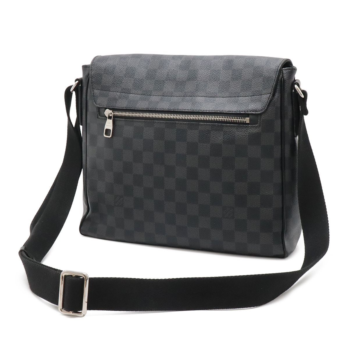 Louis Vuitton Damier Graphite District MM Shoulder — view 2