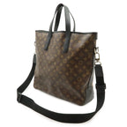 Louis Vuitton Monogram Macassar Davis Tote Large Shoulder Bag Brown — view 2
