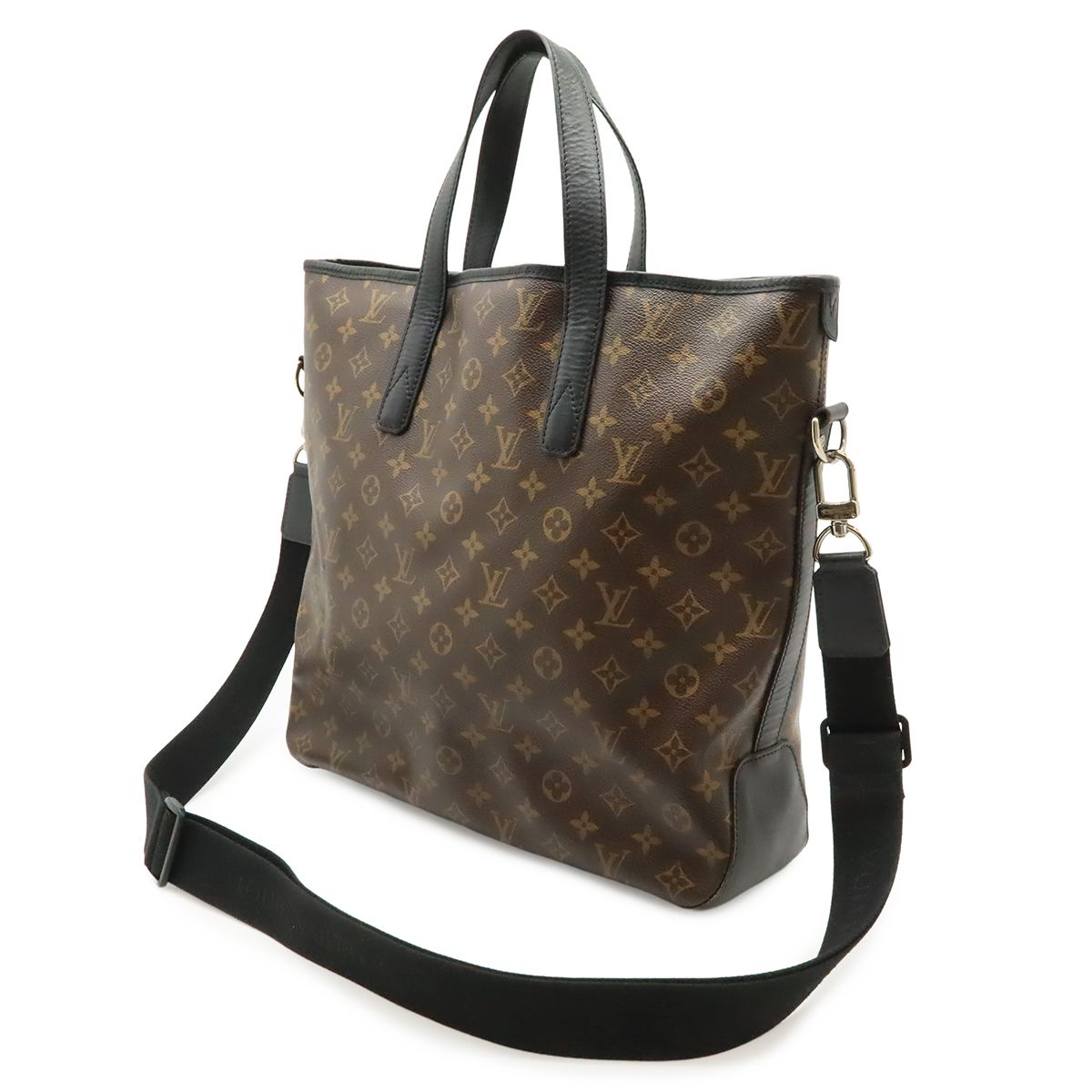 Louis Vuitton Monogram Macassar Davis Tote Large Shoulder Bag Brown — view 2