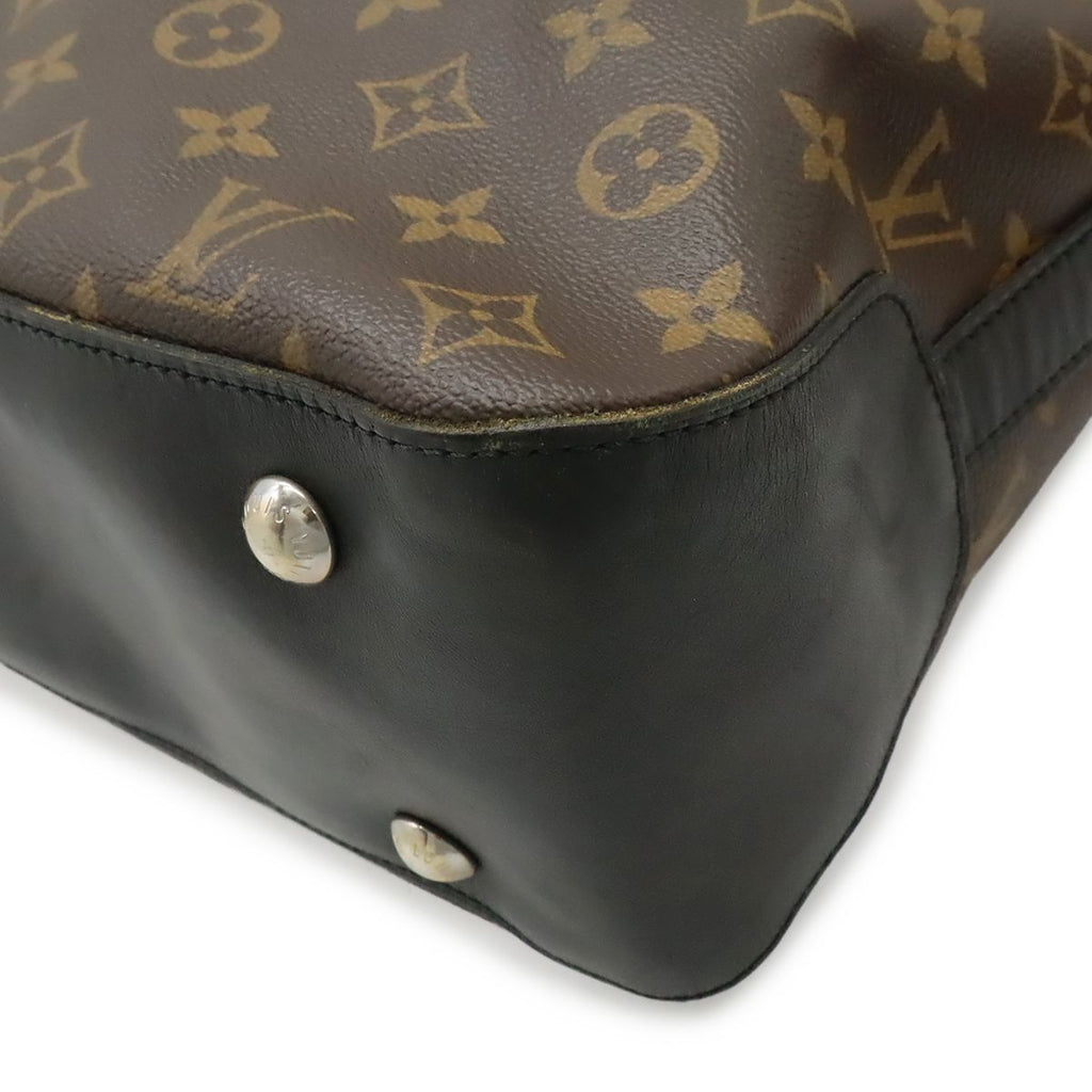 Louis Vuitton Monogram Macassar Davis Tote Large Shoulder Bag Brown — view 3