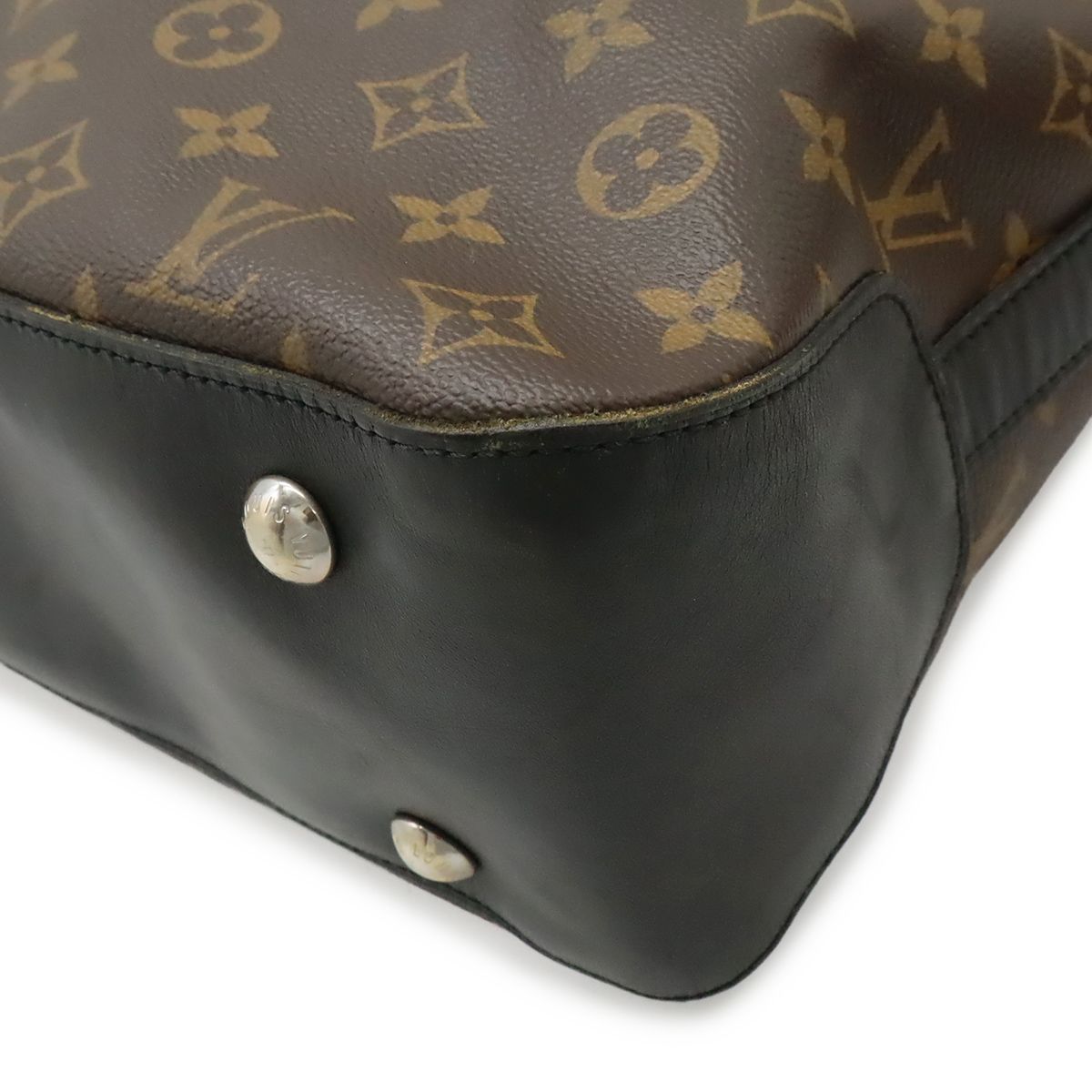 Louis Vuitton Monogram Macassar Davis Tote Large Shoulder Bag Brown — view 3