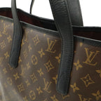 Louis Vuitton Monogram Macassar Davis Tote Large Shoulder Bag Brown — view 7