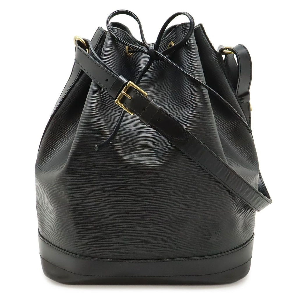 Louis Vuitton Epi Noe Shoulder Bag Drawstring Noir Black Gold