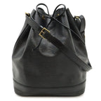 Louis Vuitton Epi Noe Shoulder Bag Drawstring Noir Black Gold