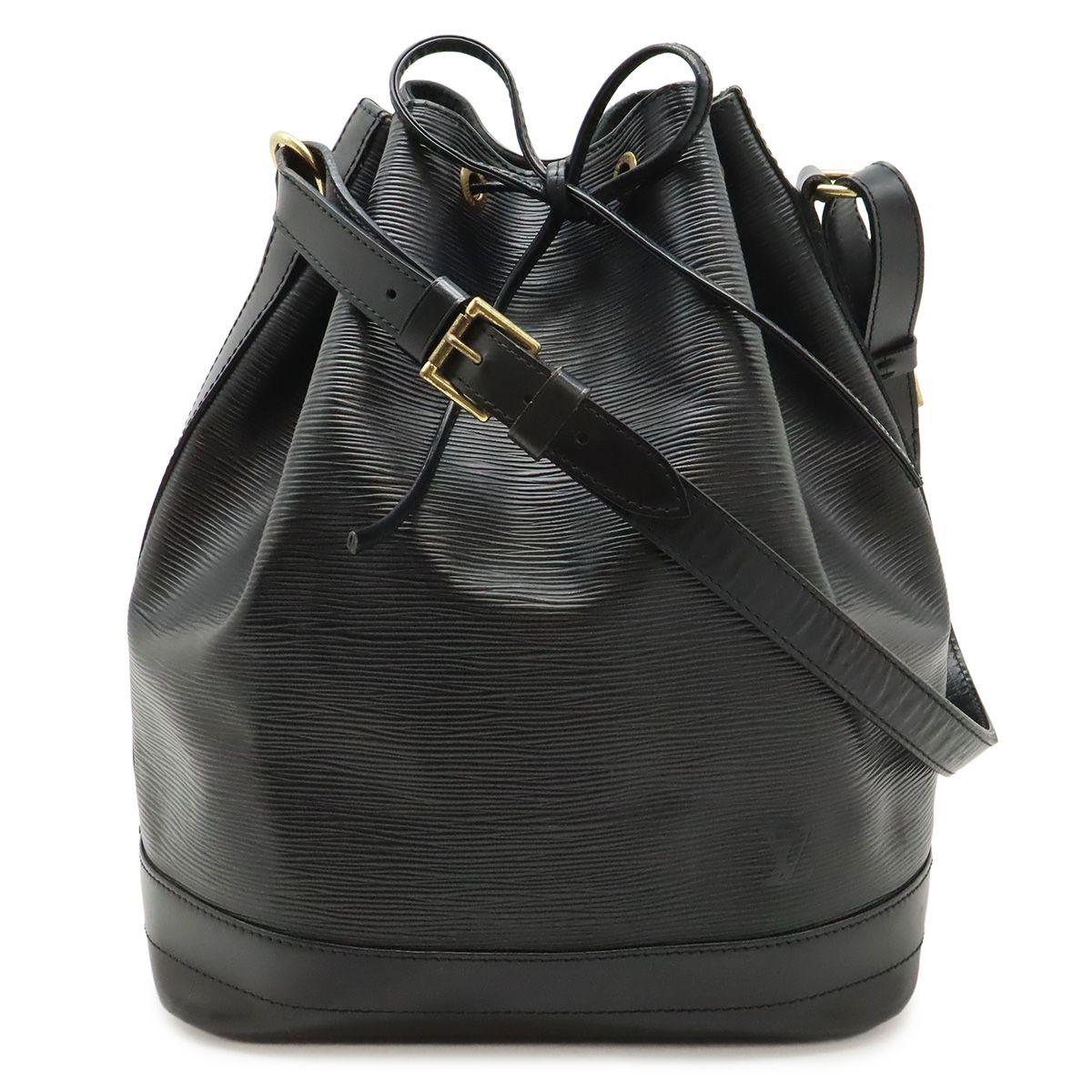 Louis Vuitton Epi Noe Shoulder Bag Drawstring Noir Black Gold