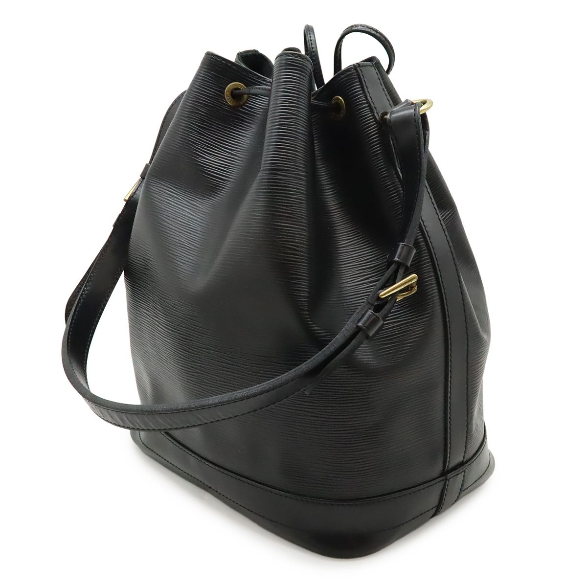 Louis Vuitton Epi Noe Shoulder Bag Drawstring Noir Black Gold — view 2