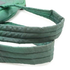 Chanel Sports Line Quilted Boston Bag 2-Way Crossbody Nylon Leather Green White — view 5