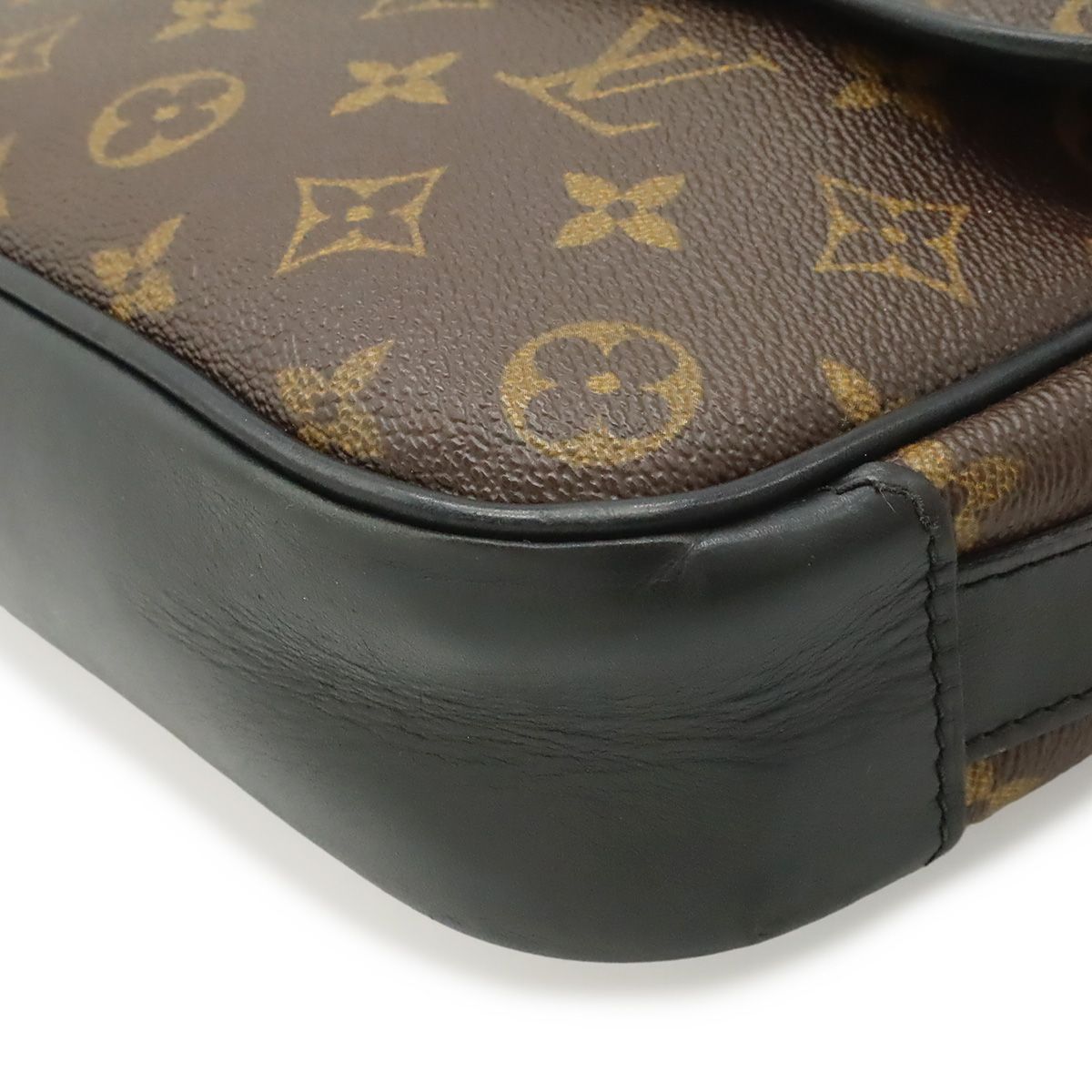 Louis Vuitton Monogram Macassar Bus PM Shoulder Bag Pochette — view 3