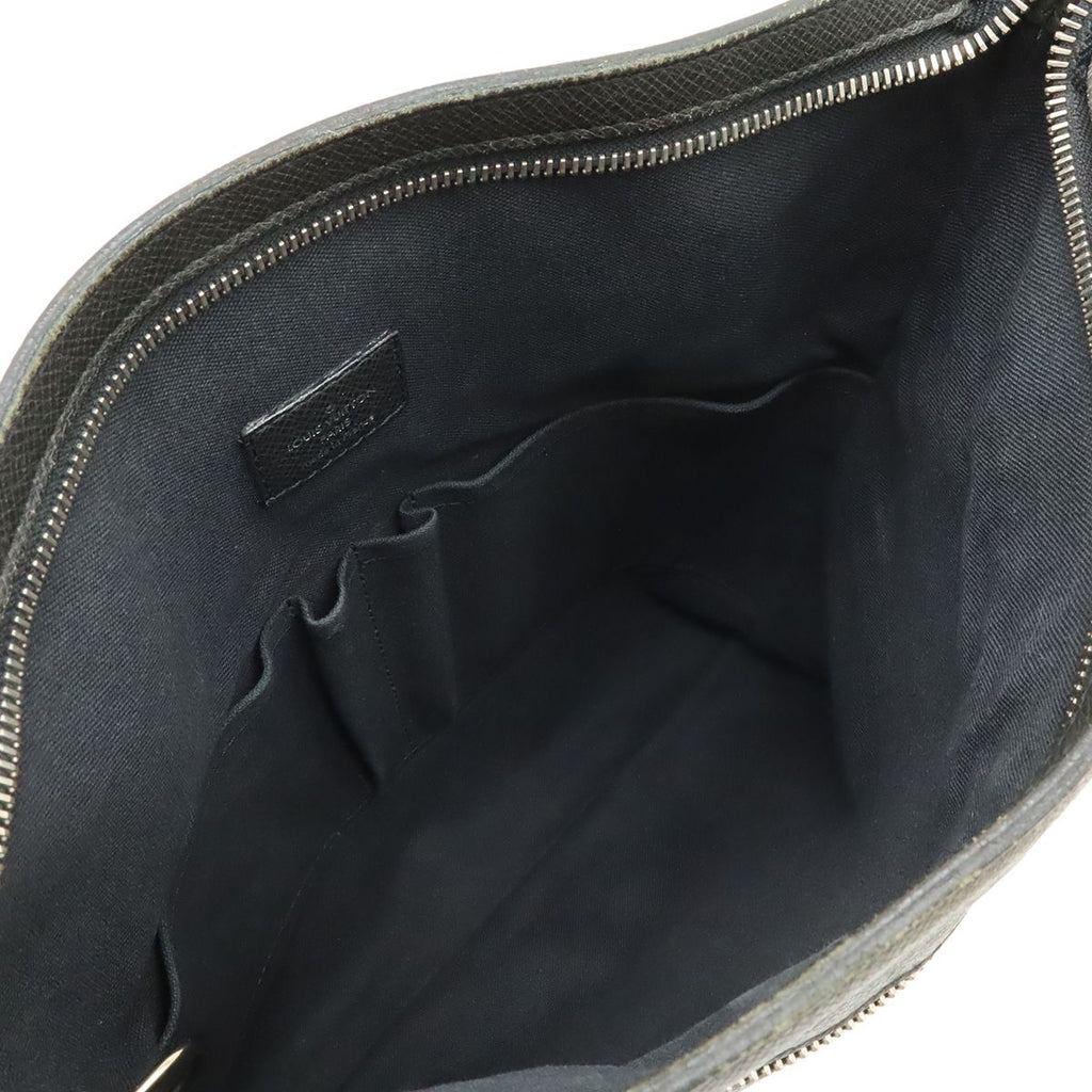 Louis Vuitton Taiga Sasha Shoulder Bag Crossbody Leather Ardoise Black — view 7