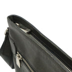 Louis Vuitton Taiga Sasha Shoulder Bag Crossbody Leather Ardoise Black — view 6