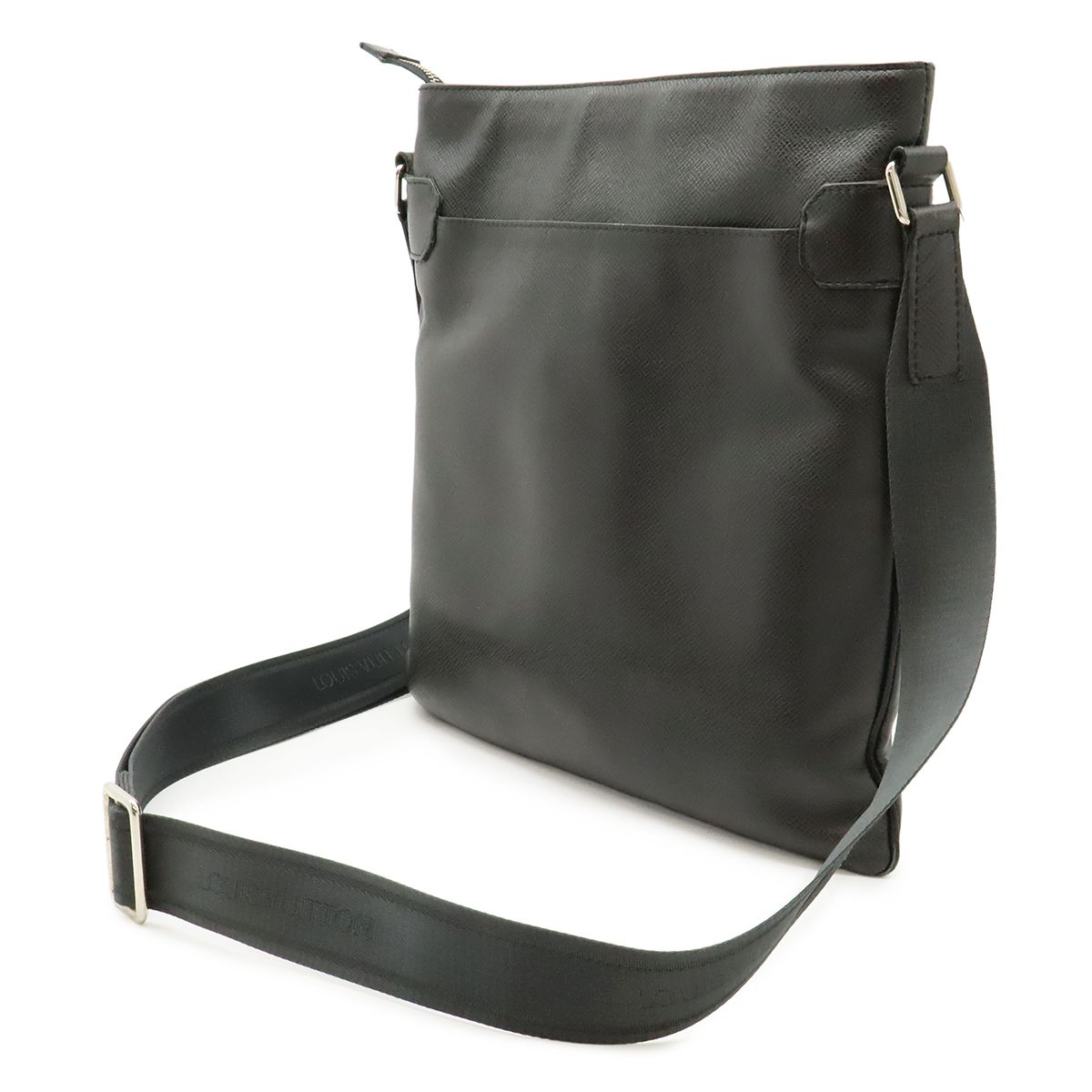 Louis Vuitton Taiga Sasha Shoulder Bag Crossbody Leather Ardoise Black — view 2
