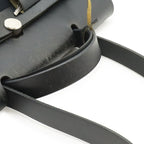 Hermes Herbag MM 2-Way Shoulder Bag Toile Officier Canvas Black — view 5