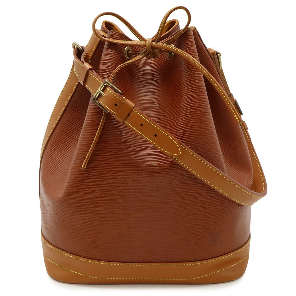 Louis Vuitton Epi Noe Drawstring Shoulder Bag Bicolor Leather Kenya Brown