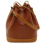 Louis Vuitton Epi Noe Drawstring Shoulder Bag Bicolor Leather Kenya Brown