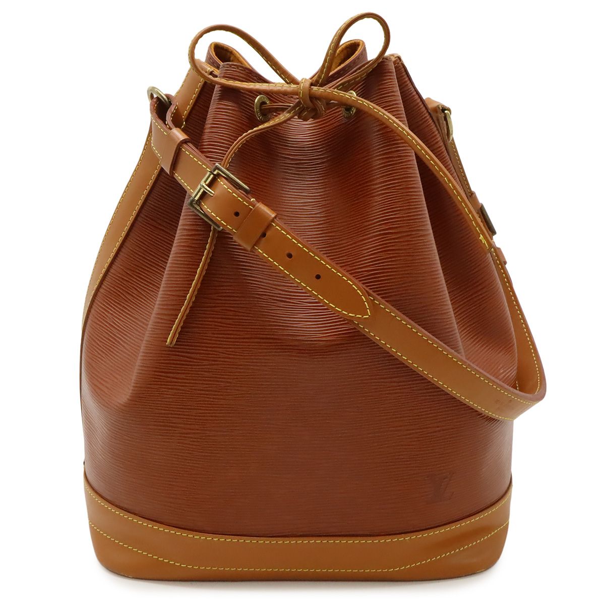 Louis Vuitton Epi Noe Drawstring Shoulder Bag Bicolor Leather Kenya Brown