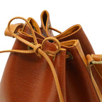 Louis Vuitton Epi Noe Drawstring Shoulder Bag Bicolor Leather Kenya Brown — view 4