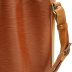 Louis Vuitton Epi Noe Drawstring Shoulder Bag Bicolor Leather Kenya Brown — view 6