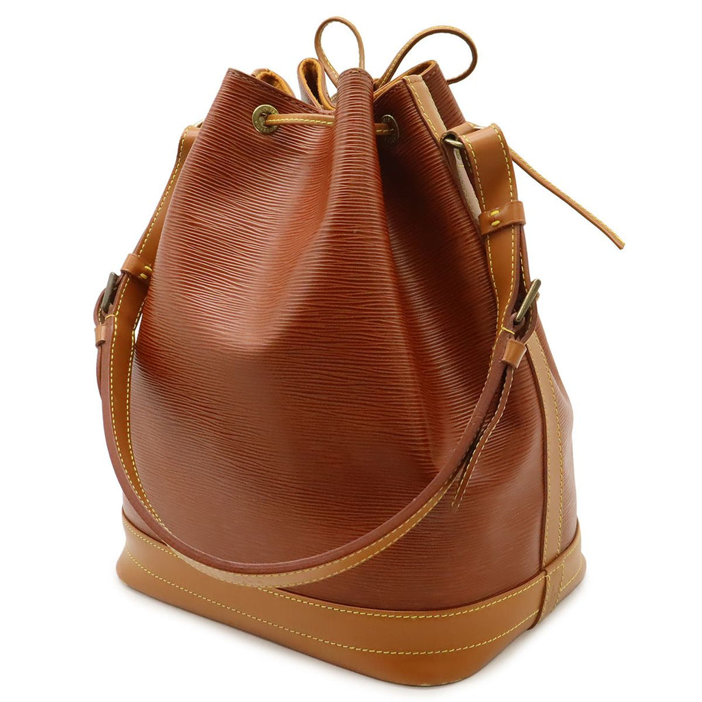 Louis Vuitton Epi Noe Drawstring Shoulder Bag Bicolor Leather Kenya Brown — view 2