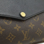 Louis Vuitton Monogram Twice Shoulder Bag Pochette Crossbody Noir Black — view 9