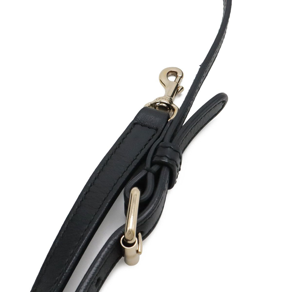 Gucci Micro Guccissima Mini Bag 2-Way Leather Black Gold — view 6