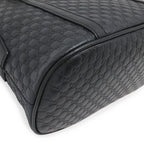 Gucci Micro Guccissima Mini Bag 2-Way Leather Black Gold — view 3