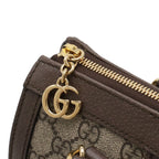 Gucci Ophidia GG Supreme Small Tote 2-Way Shoulder Bag Leather Beige Mocha Brown — view 4