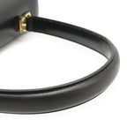 Celine Vintage Ribbon Shoulder Bag Leather Black Gold — view 4