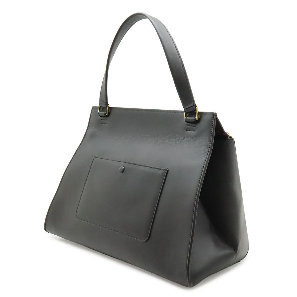 Celine Edge Large Shoulder Bag Leather Black Gold — view 2