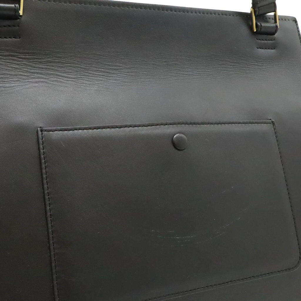 Celine Edge Large Shoulder Bag Leather Black Gold — view 9