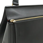 Celine Edge Large Shoulder Bag Leather Black Gold — view 6