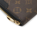 Louis Vuitton Monogram Zippy Wallet Retiro Zip Around Noir Black — view 3