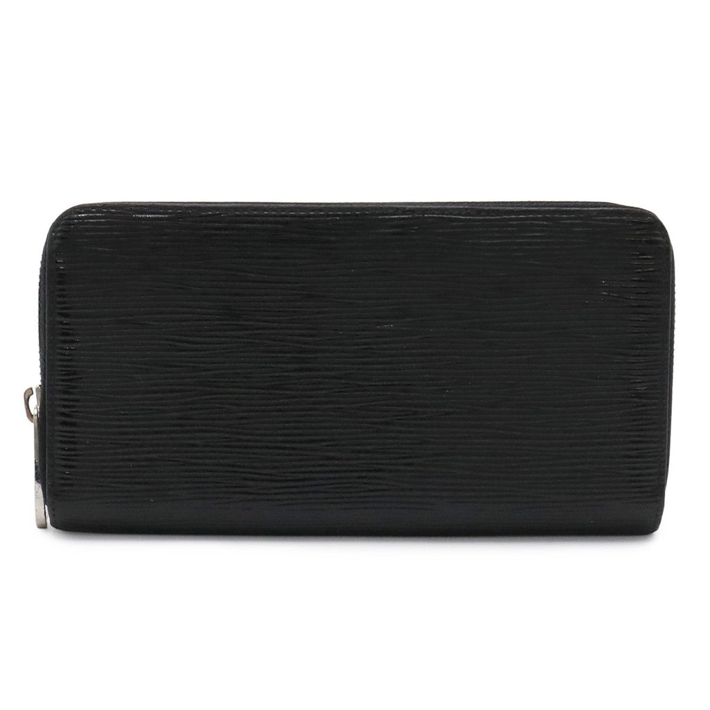 Louis Vuitton Epi Electric Zippy Wallet Zip Around Leather Noir Black