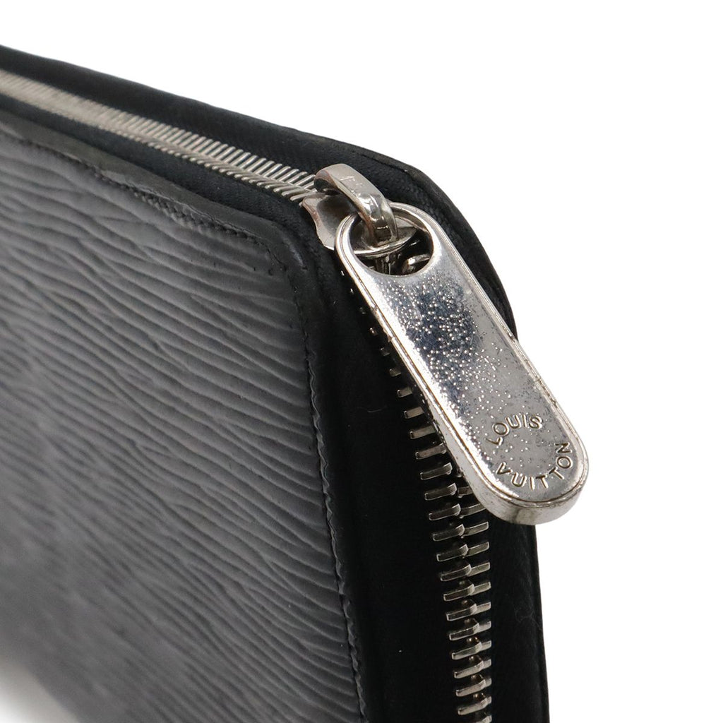 Louis Vuitton Epi Electric Zippy Wallet Zip Around Leather Noir Black — view 4