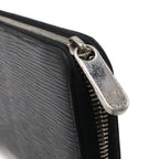 Louis Vuitton Epi Electric Zippy Wallet Zip Around Leather Noir Black — view 4