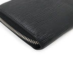 Louis Vuitton Epi Electric Zippy Wallet Zip Around Leather Noir Black — view 3