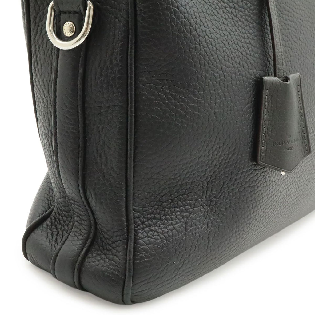 Louis Vuitton Alma Briefcase MM Business Taurillon Leather Noir Black Shoulder — view 9