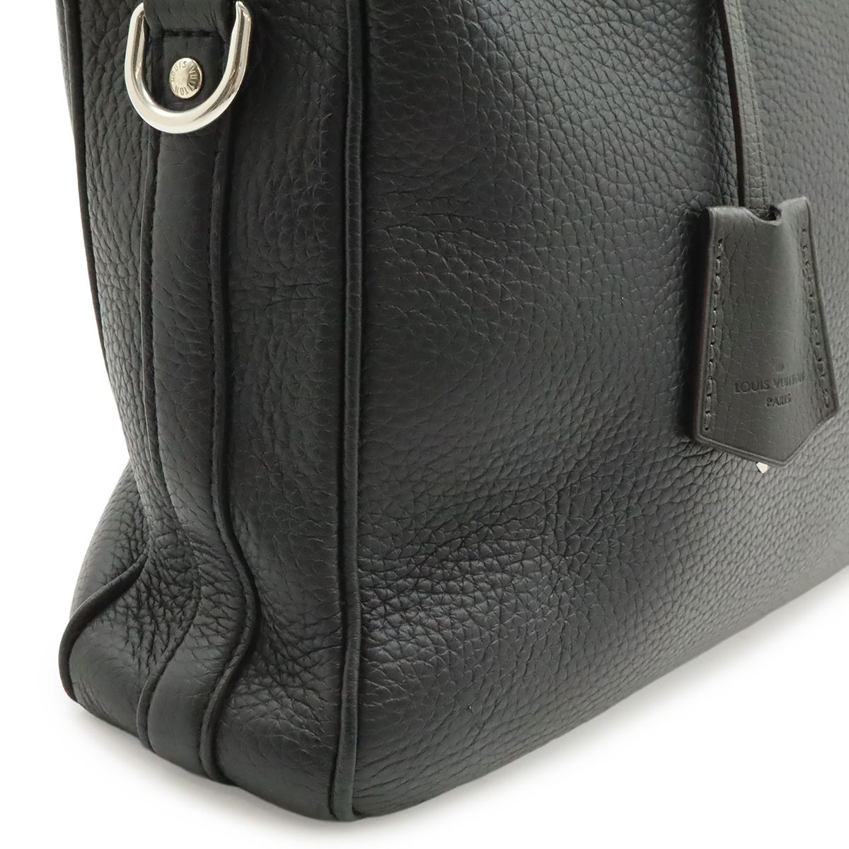 Louis Vuitton Alma Briefcase MM Business Taurillon Leather Noir Black Shoulder — view 9