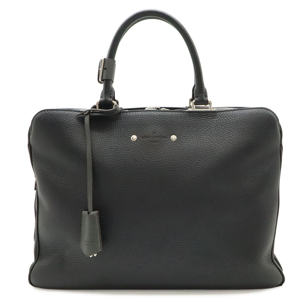 Louis Vuitton Alma Briefcase MM Business Taurillon Leather Noir Black Shoulder