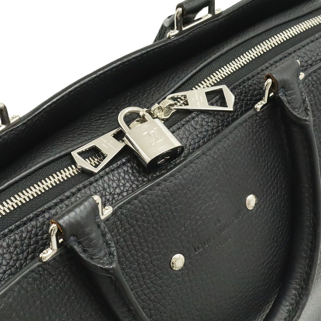 Louis Vuitton Alma Briefcase MM Business Taurillon Leather Noir Black Shoulder — view 5