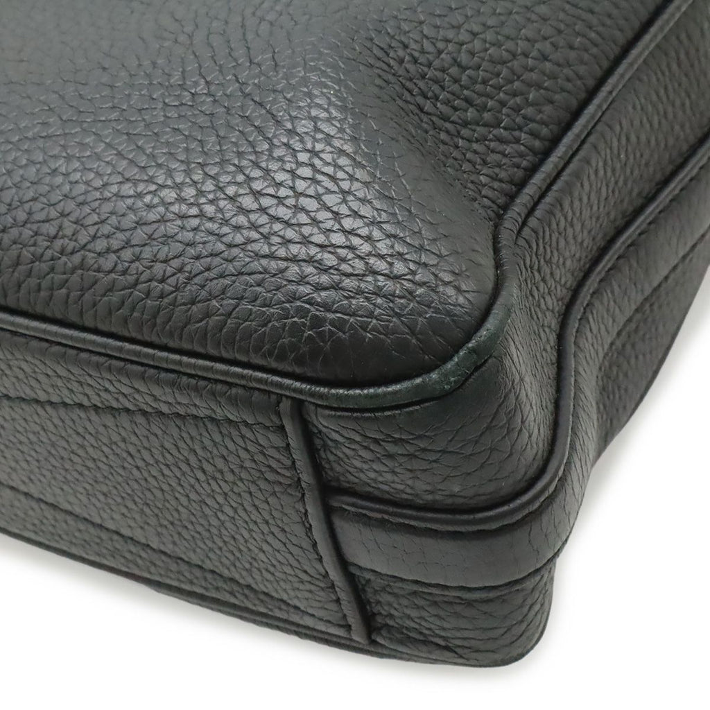 Louis Vuitton Alma Briefcase MM Business Taurillon Leather Noir Black Shoulder — view 3
