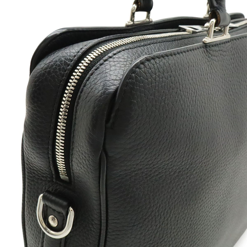 Louis Vuitton Alma Briefcase MM Business Taurillon Leather Noir Black Shoulder — view 8