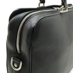 Louis Vuitton Alma Briefcase MM Business Taurillon Leather Noir Black Shoulder — view 8