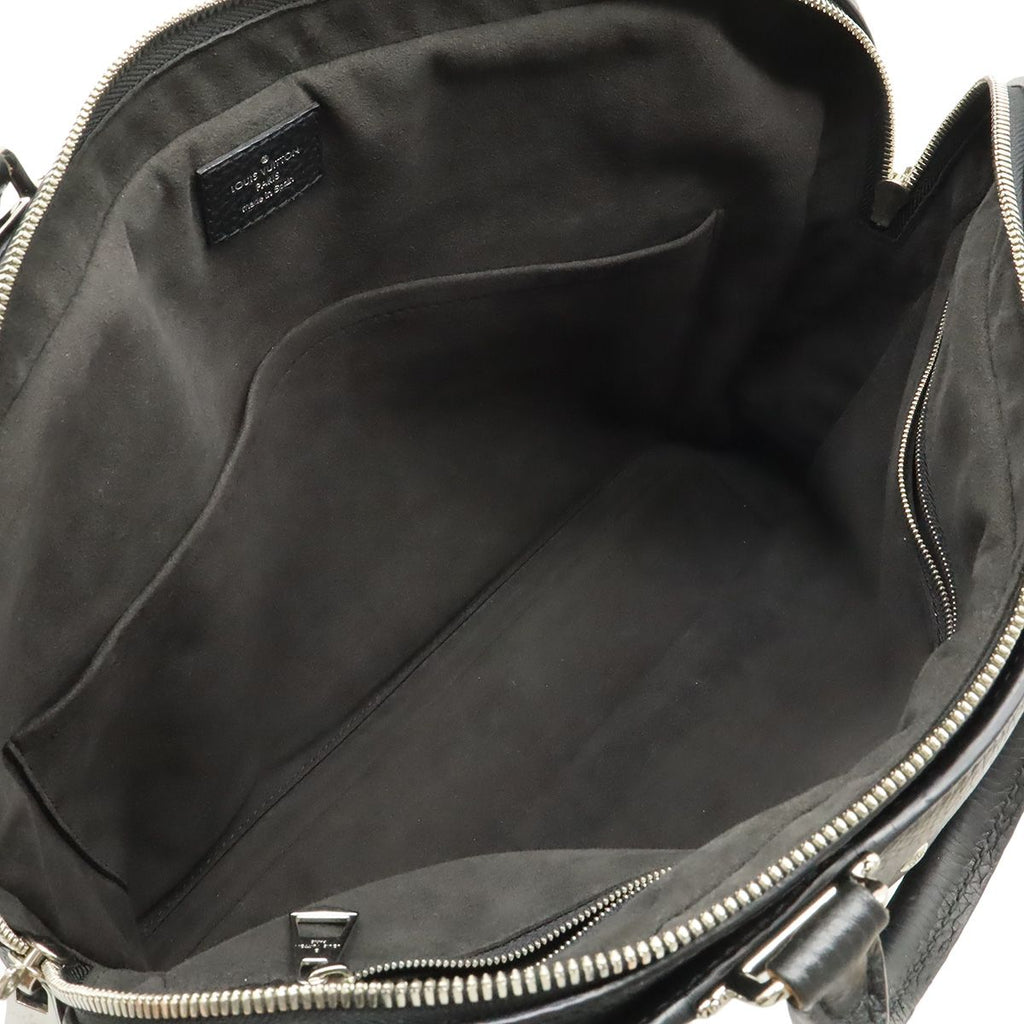 Louis Vuitton Alma Briefcase MM Business Taurillon Leather Noir Black Shoulder — view 6