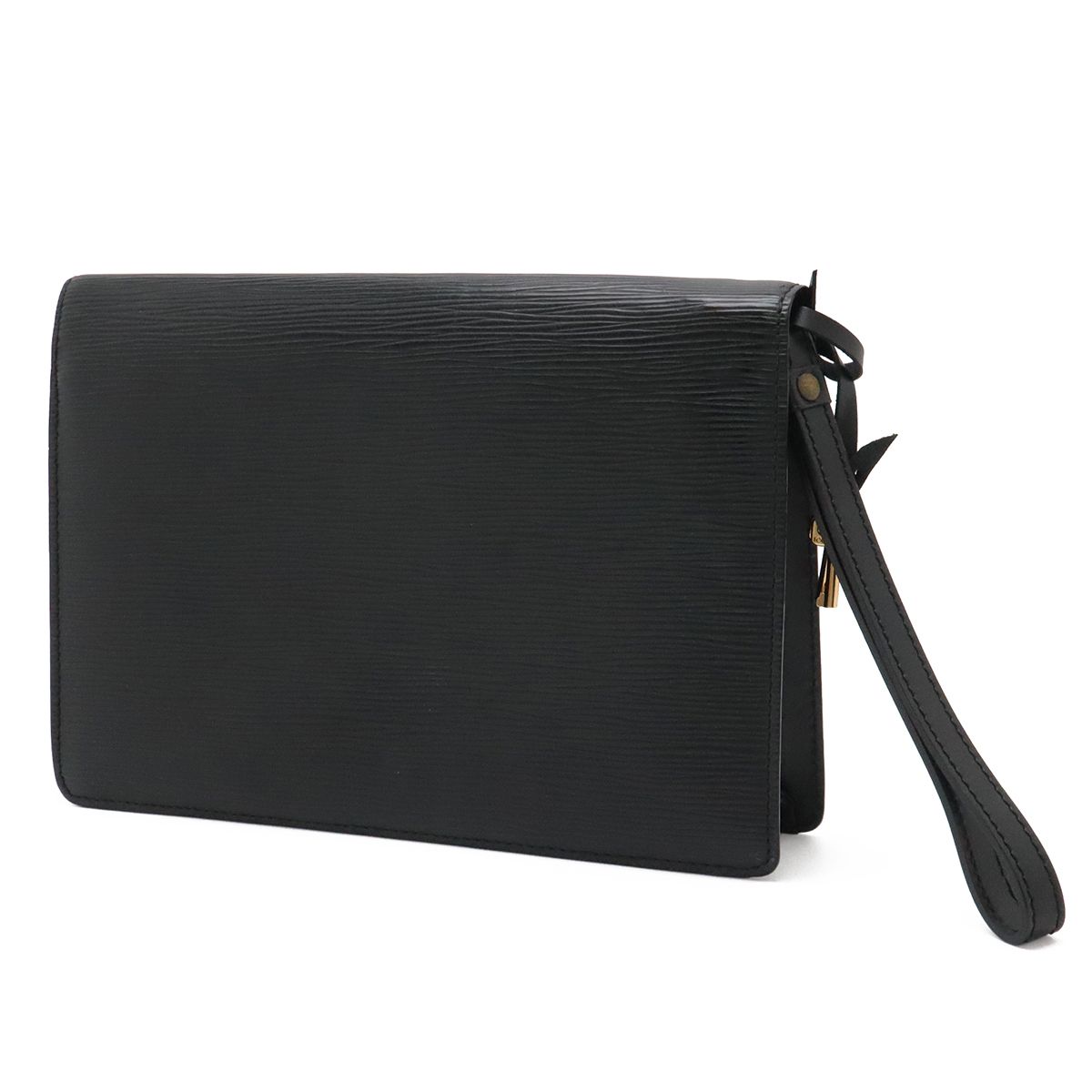 Louis Vuitton Epi Pochette Series Dragonne Second Bag Noir Black Gold — view 2