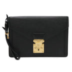 Louis Vuitton Epi Pochette Series Dragonne Second Bag Noir Black Gold