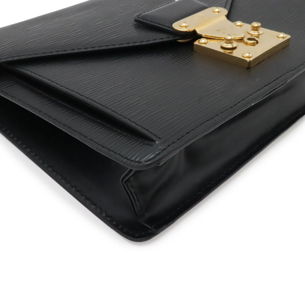 Louis Vuitton Epi Pochette Series Dragonne Second Bag Noir Black Gold — view 3