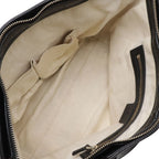 Gucci Soho Interlocking Tote 2-Way Shoulder Bag Fringe Tassel Leather Black Gold — view 7