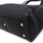 Gucci Soho Interlocking Tote 2-Way Shoulder Bag Fringe Tassel Leather Black Gold — view 3