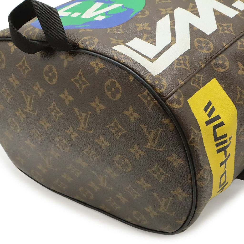 Louis Vuitton Monogram Logo Story Chalk Backpack Drawstring — view 3